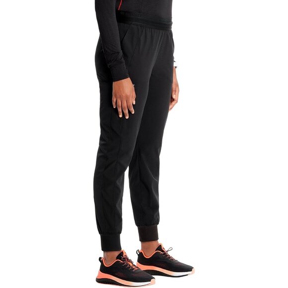 Women's Scrub Jogger Pants Polyester Spandex 4 Pockets Drawstring Medical - Picture 5 of 6